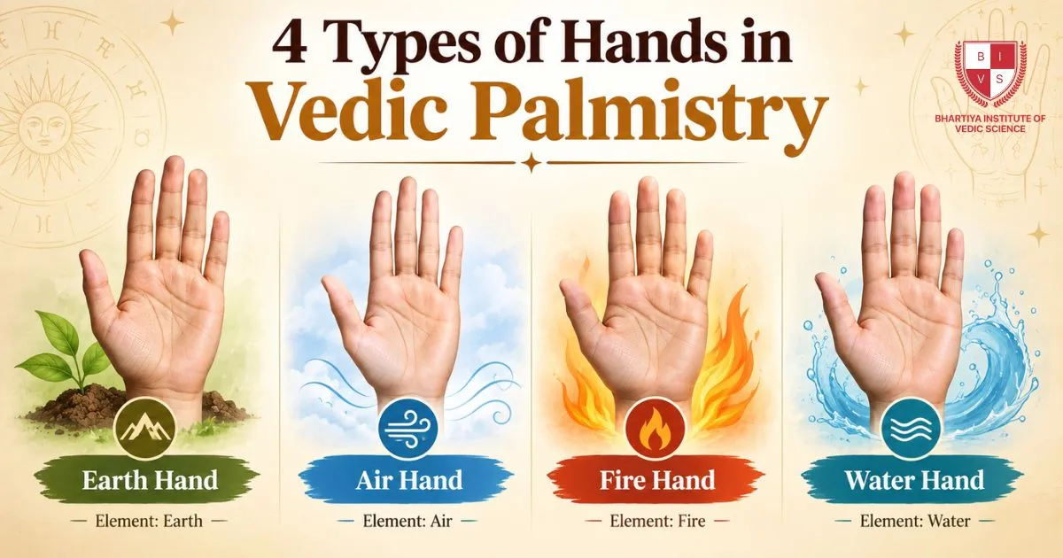 4 Types of Hands in Vedic Palmistry